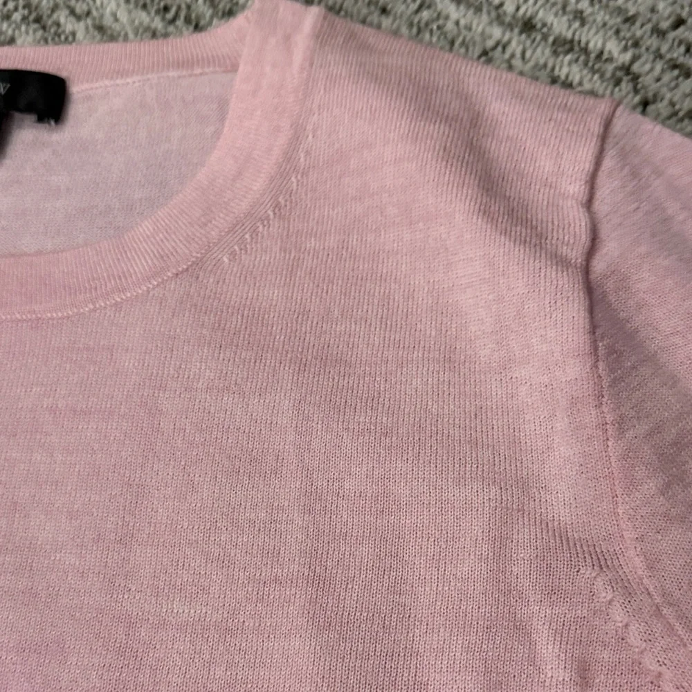 J. Crew Pink Crew Neck Merino Wool Sweater - Picture 7 of 7